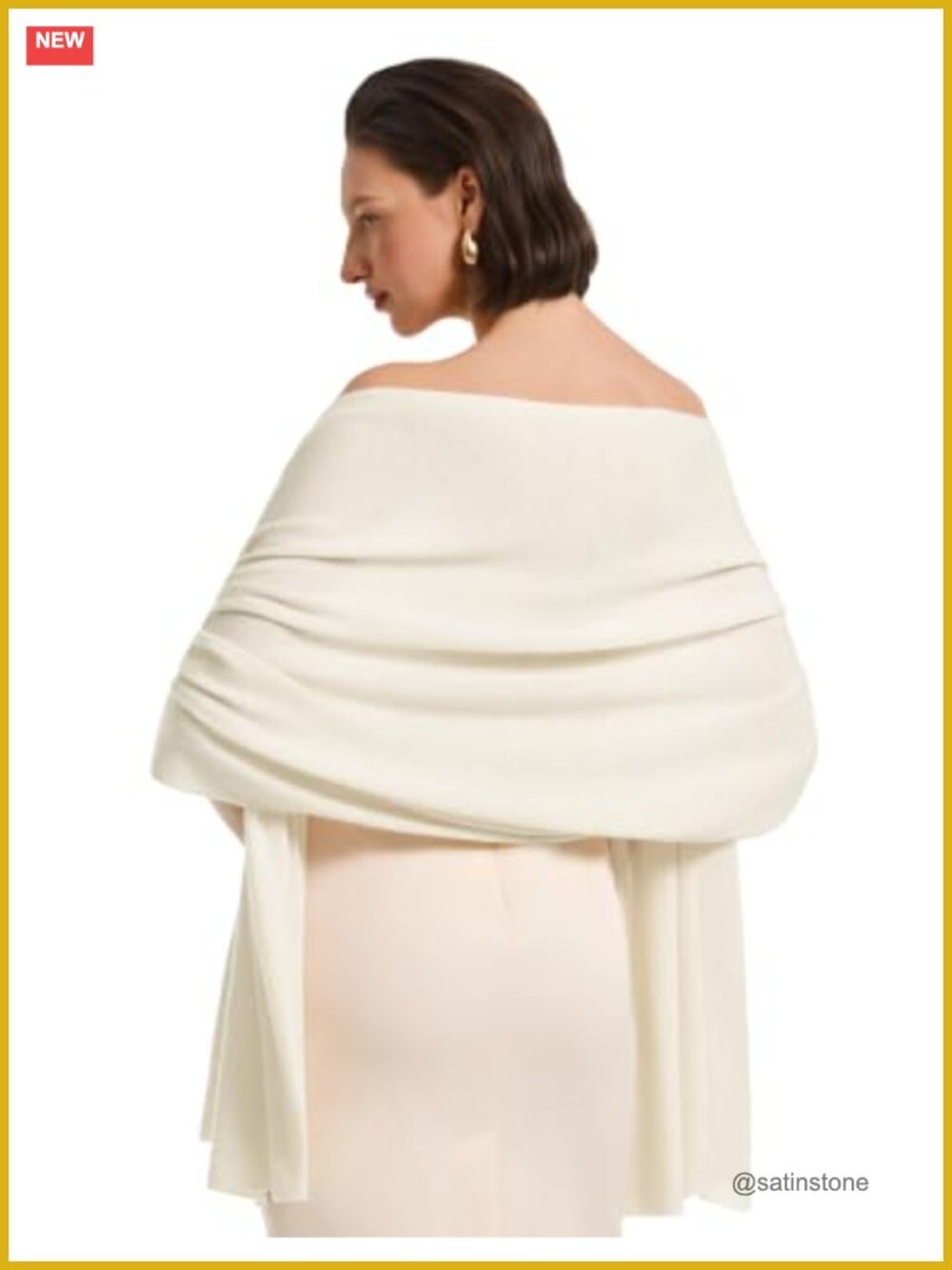 Luxury Wool Cashmere Pashmina Shawl Wrap Evening Dress Cover Up